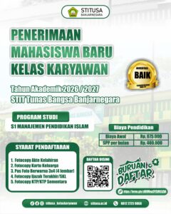 STITUSA BANJARNEGARA BUKA PENERIMAAN MAHASISWA BARU KELAS KARYAWAN TAHUN AKADEMIK 2026/2027